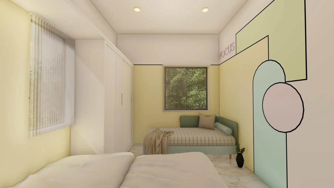 Private room with wardrobe at Bharosa Care Centre